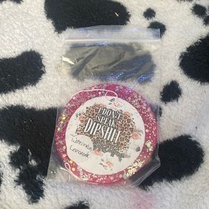 Pink hanging car scent